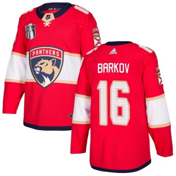 Authentic Adidas Men's Aleksander Barkov Florida Panthers Home 2023 Stanley Cup Final Jersey - Red