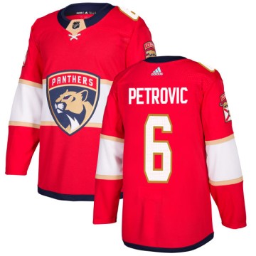 Authentic Adidas Men's Alex Petrovic Florida Panthers Jersey - Red