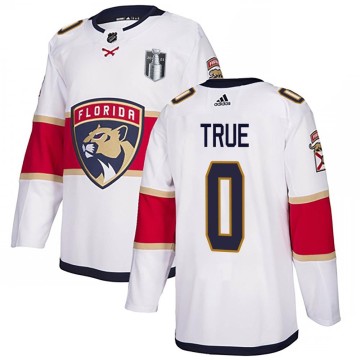 Authentic Adidas Men's Alexander True Florida Panthers Away 2023 Stanley Cup Final Jersey - White