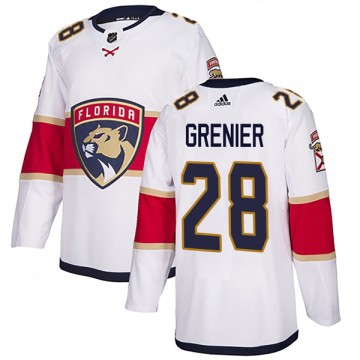 Authentic Adidas Men's Alexandre Grenier Florida Panthers Away Jersey - White