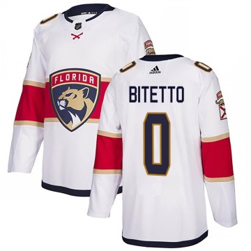 Authentic Adidas Men's Anthony Bitetto Florida Panthers Away Jersey - White