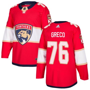 Authentic Adidas Men's Anthony Greco Florida Panthers Home Jersey - Red