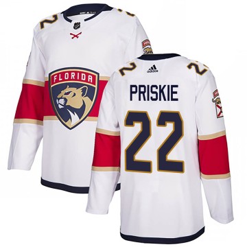 Authentic Adidas Men's Chase Priskie Florida Panthers Away Jersey - White