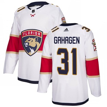 Authentic Adidas Men's Christopher Gibson Florida Panthers Away Jersey - White