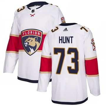 Authentic Adidas Men's Dryden Hunt Florida Panthers ized Away Jersey - White