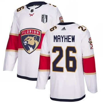 Authentic Adidas Men's Gerry Mayhew Florida Panthers Away 2023 Stanley Cup Final Jersey - White
