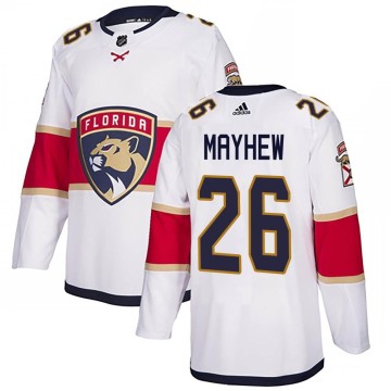Authentic Adidas Men's Gerry Mayhew Florida Panthers Away Jersey - White