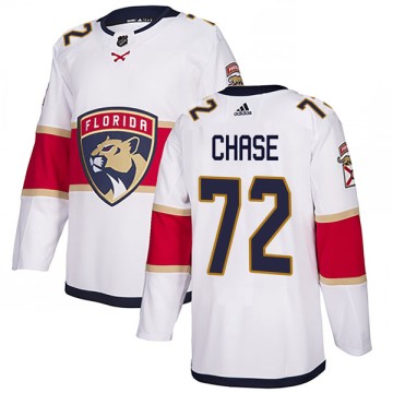 Authentic Adidas Men's Greg Chase Florida Panthers Away Jersey - White