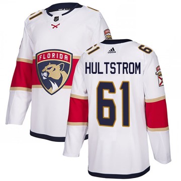 Authentic Adidas Men's Linus Hultstrom Florida Panthers Away Jersey - White