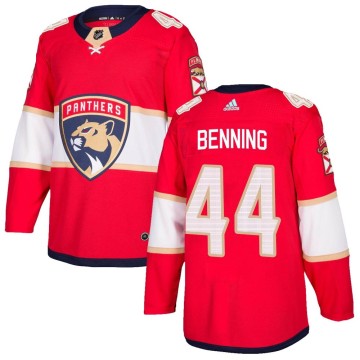 Authentic Adidas Men's Mike Benning Florida Panthers Home Jersey - Red