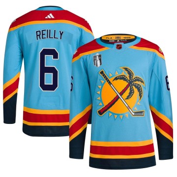 Authentic Adidas Men's Mike Reilly Florida Panthers Reverse Retro 2.0 2023 Stanley Cup Final Jersey - Light Blue