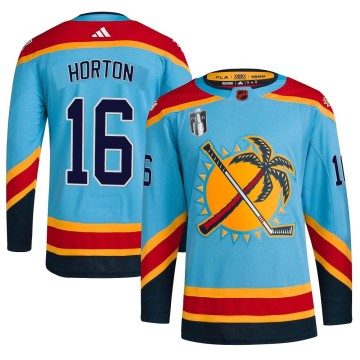 Authentic Adidas Men's Nathan Horton Florida Panthers Reverse Retro 2.0 2023 Stanley Cup Final Jersey - Light Blue