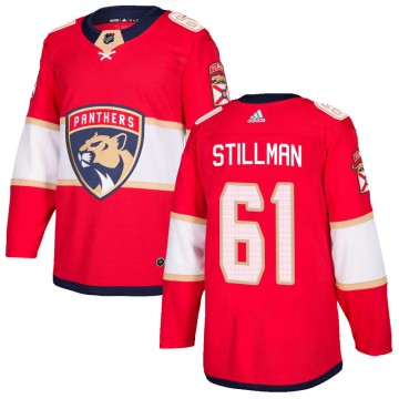 Authentic Adidas Men's Riley Stillman Florida Panthers Home Jersey - Red