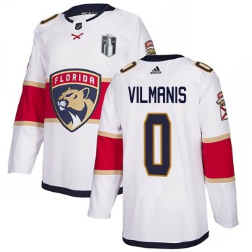 Authentic Adidas Men's Sandis Vilmanis Florida Panthers Away 2023 Stanley Cup Final Jersey - White