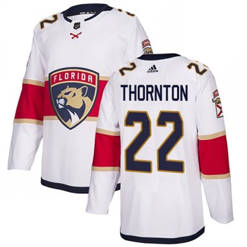 Authentic Adidas Men's Shawn Thornton Florida Panthers Away Jersey - White