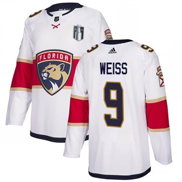 Authentic Adidas Men's Stephen Weiss Florida Panthers Away 2023 Stanley Cup Final Jersey - White