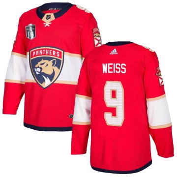 Authentic Adidas Men's Stephen Weiss Florida Panthers Home 2023 Stanley Cup Final Jersey - Red