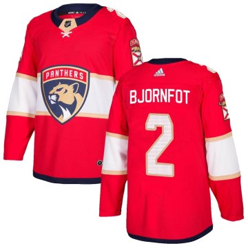 Authentic Adidas Men's Tobias Bjornfot Florida Panthers Home Jersey - Red