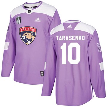 Authentic Adidas Men's Vladimir Tarasenko Florida Panthers Fights Cancer Practice 2023 Stanley Cup Final Jersey - Purple