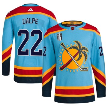 Authentic Adidas Men's Zac Dalpe Florida Panthers Reverse Retro 2.0 2023 Stanley Cup Final Jersey - Light Blue