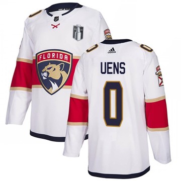 Authentic Adidas Men's Zachary Uens Florida Panthers Away 2023 Stanley Cup Final Jersey - White