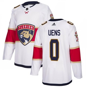 Authentic Adidas Men's Zachary Uens Florida Panthers Away Jersey - White