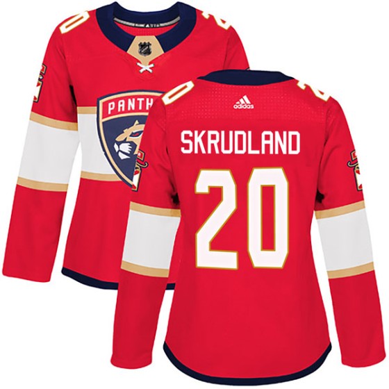 Authentic Adidas Women's Brian Skrudland Florida Panthers Home Jersey - Red