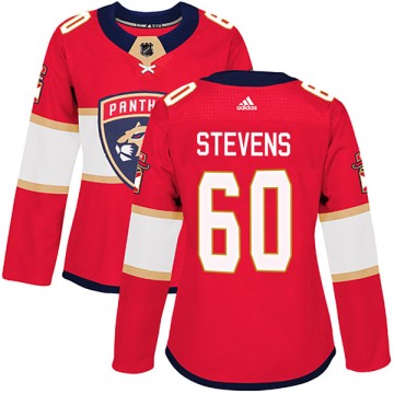 Authentic Adidas Women's Colin Stevens Florida Panthers Home Jersey - Red