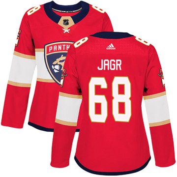 Authentic Adidas Women's Jaromir Jagr Florida Panthers Home Jersey - Red