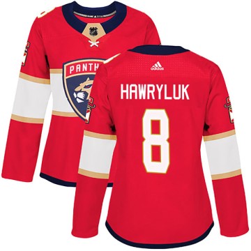 Authentic Adidas Women's Jayce Hawryluk Florida Panthers Home Jersey - Red
