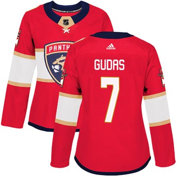 Authentic Adidas Women's Radko Gudas Florida Panthers Home Jersey - Red