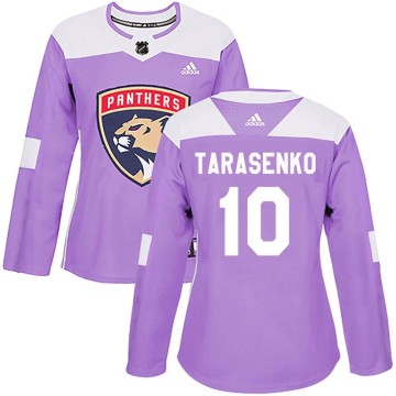 Authentic Adidas Women's Vladimir Tarasenko Florida Panthers Fights Cancer Practice Jersey - Purple
