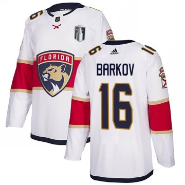 Authentic Adidas Youth Aleksander Barkov Florida Panthers Away 2023 Stanley Cup Final Jersey - White