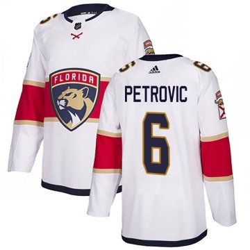 Authentic Adidas Youth Alex Petrovic Florida Panthers Away Jersey - White