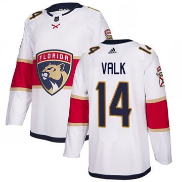 Authentic Adidas Youth Curtis Valk Florida Panthers Away Jersey - White