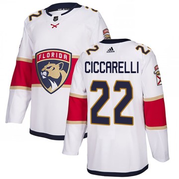 Authentic Adidas Youth Dino Ciccarelli Florida Panthers Away Jersey - White