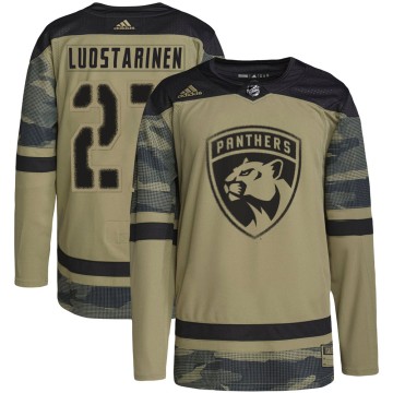 Authentic Adidas Youth Eetu Luostarinen Florida Panthers Military Appreciation Practice Jersey - Camo