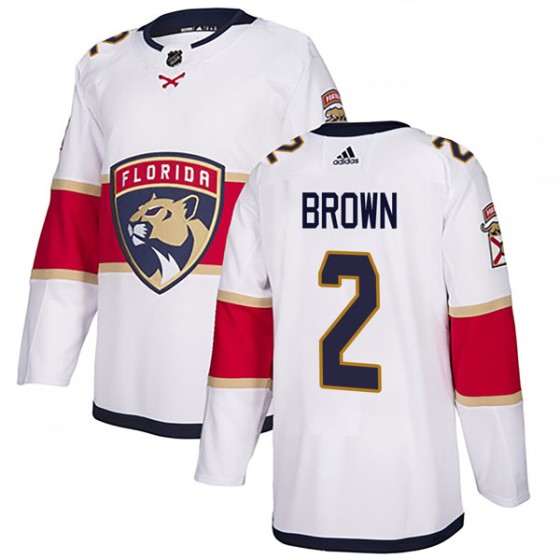 Authentic Adidas Youth Josh Brown Florida Panthers Away Jersey - White