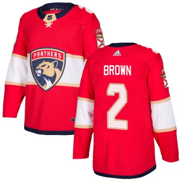 Authentic Adidas Youth Josh Brown Florida Panthers Home Jersey - Red