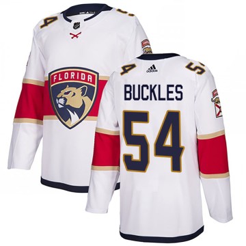 Authentic Adidas Youth Matt Buckles Florida Panthers Away Jersey - White