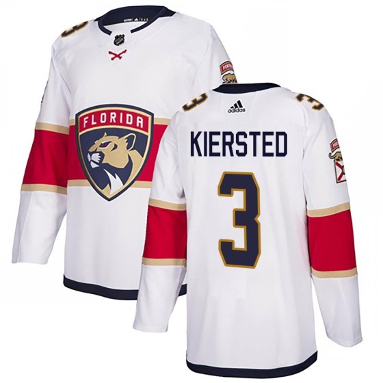 Authentic Adidas Youth Matt Kiersted Florida Panthers Away Jersey - White