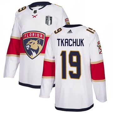 Authentic Adidas Youth Matthew Tkachuk Florida Panthers Away 2023 Stanley Cup Final Jersey - White