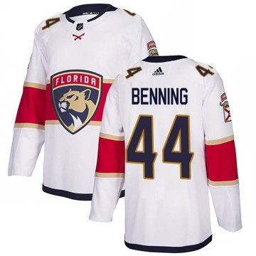 Authentic Adidas Youth Mike Benning Florida Panthers Away Jersey - White
