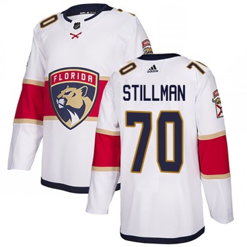 Authentic Adidas Youth Riley Stillman Florida Panthers Away Jersey - White
