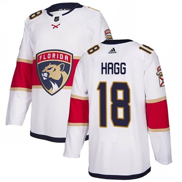 Authentic Adidas Youth Robert Hagg Florida Panthers Away Jersey - White