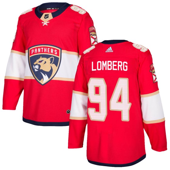 Authentic Adidas Youth Ryan Lomberg Florida Panthers Home Jersey - Red