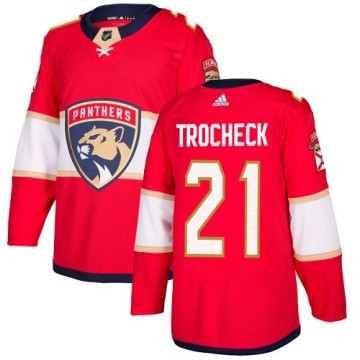 Authentic Adidas Youth Vincent Trocheck Florida Panthers Home Jersey - Red