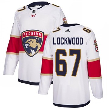 Authentic Adidas Youth William Lockwood Florida Panthers Away Jersey - White