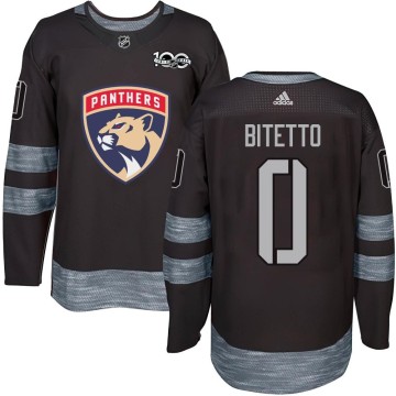 Authentic Youth Anthony Bitetto Florida Panthers 1917-2017 100th Anniversary Jersey - Black
