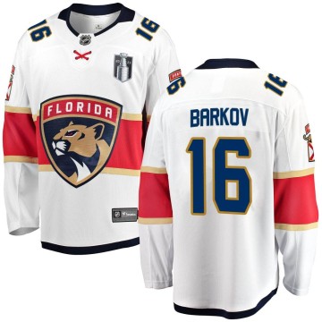 Breakaway Fanatics Branded Men's Aleksander Barkov Florida Panthers Away 2023 Stanley Cup Final Jersey - White